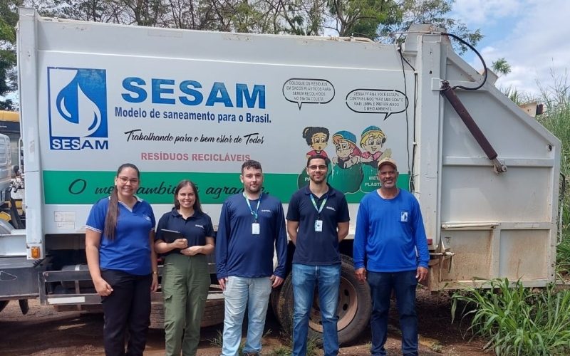 ARISB-MG realiza fiscalização no sistema de resíduos sólidos do SESAM.